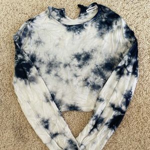 Tie Dye long sleeved cropped top
